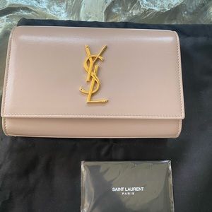 Authentic Saint Laurent Kate Belt Bag - Nude